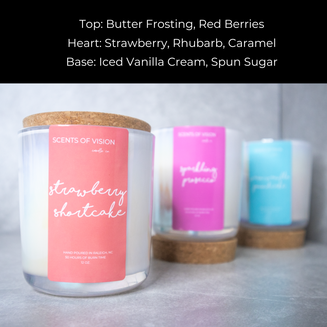 Strawberry Shortcake 12oz Wooden Wick Candle