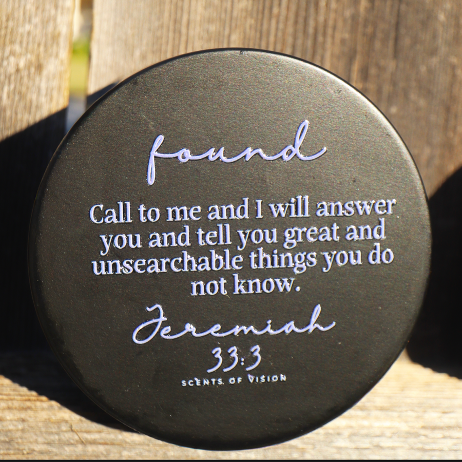Found Frozen Lake and Cashmere Vanilla 8oz Wood Wick Candle