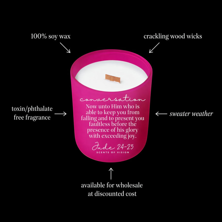 Conversation 14oz Soy Wax Candle *smells like sweater weather*