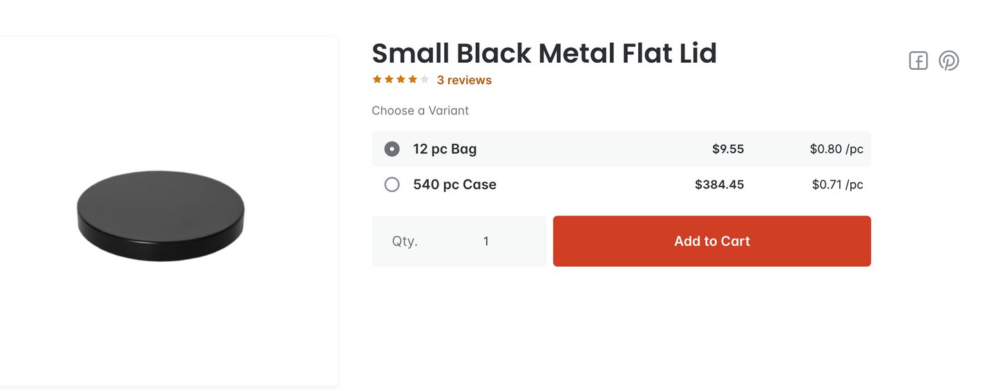 Small Black Metal Flat Lid (7)