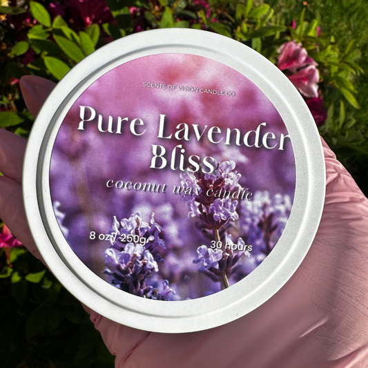 Pure Lavender Bliss 8oz Wood Wick Candle