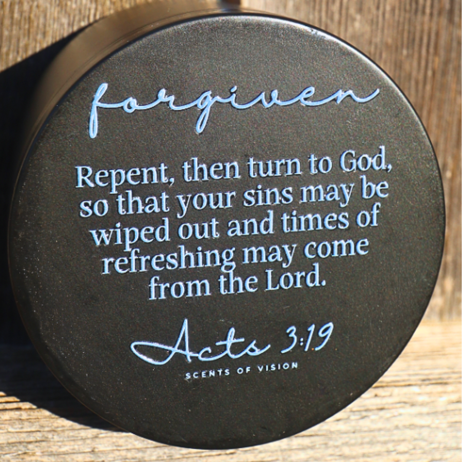 Forgiven Vanilla Noir 8oz Wood Wick Candle
