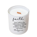 Faith Hebrews 11:1  14 oz 100% Soy Wax Cocobutter Cashmere and Vanilla *BACK IN STOCK*
