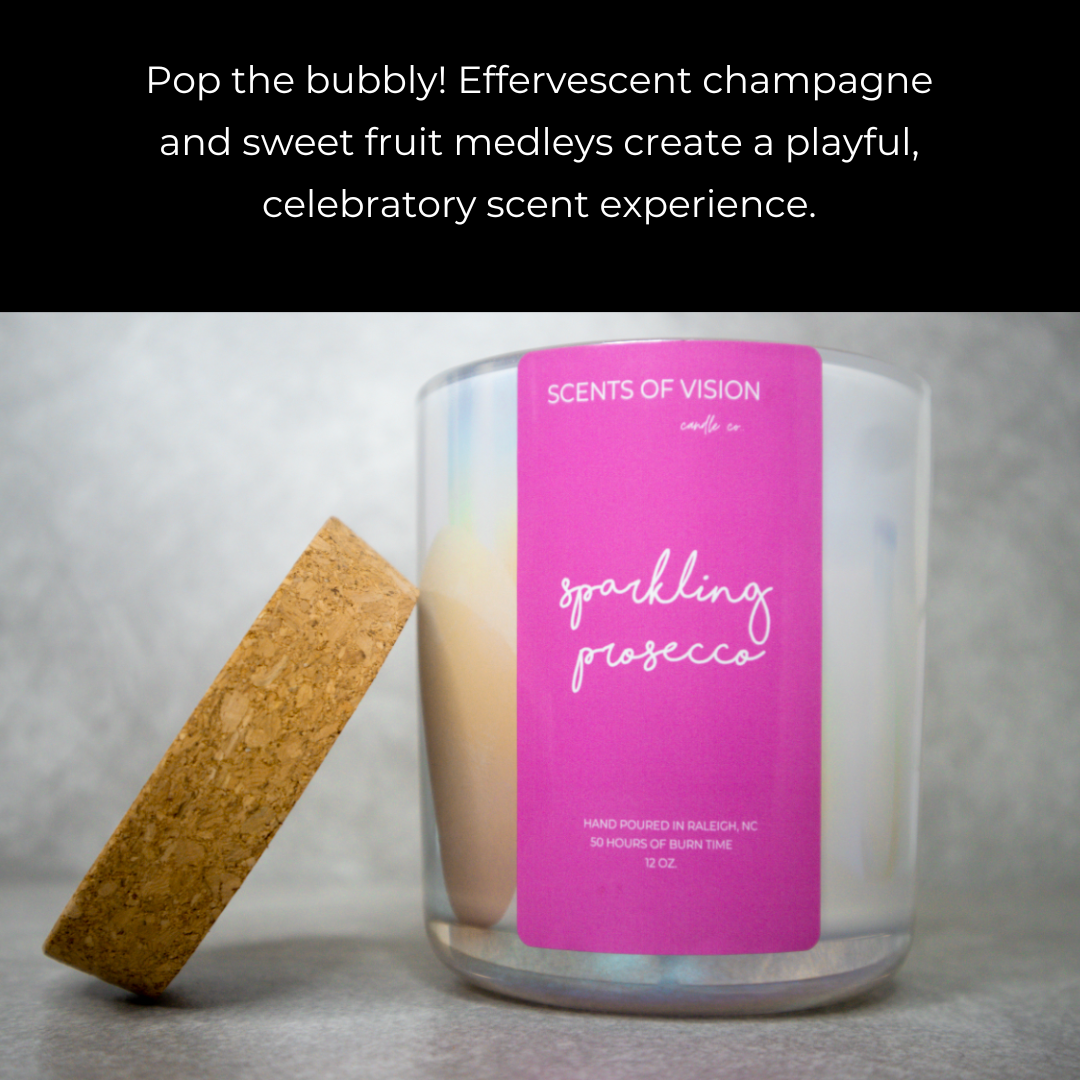 Sparkling Prosecco 14oz Wooden Wick Candle
