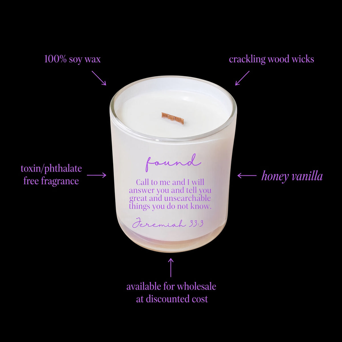 Found 14oz Candle *smells like honey vanilla*
