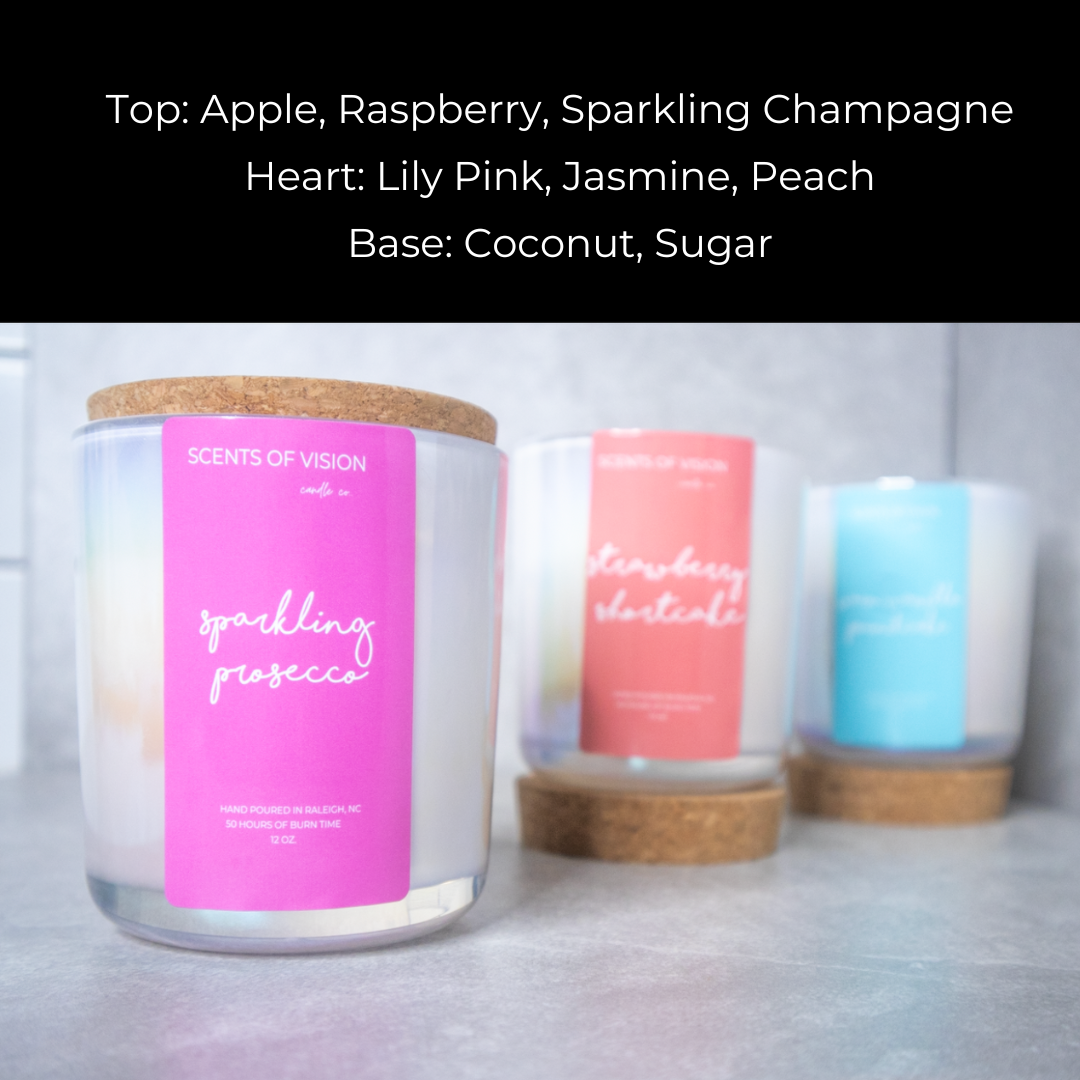 Sparkling Prosecco 12oz Wooden Wick Candle 1 LEFT