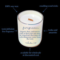 Forgiven 14oz Soy Wax Candle *smells like tonka and amaretto*