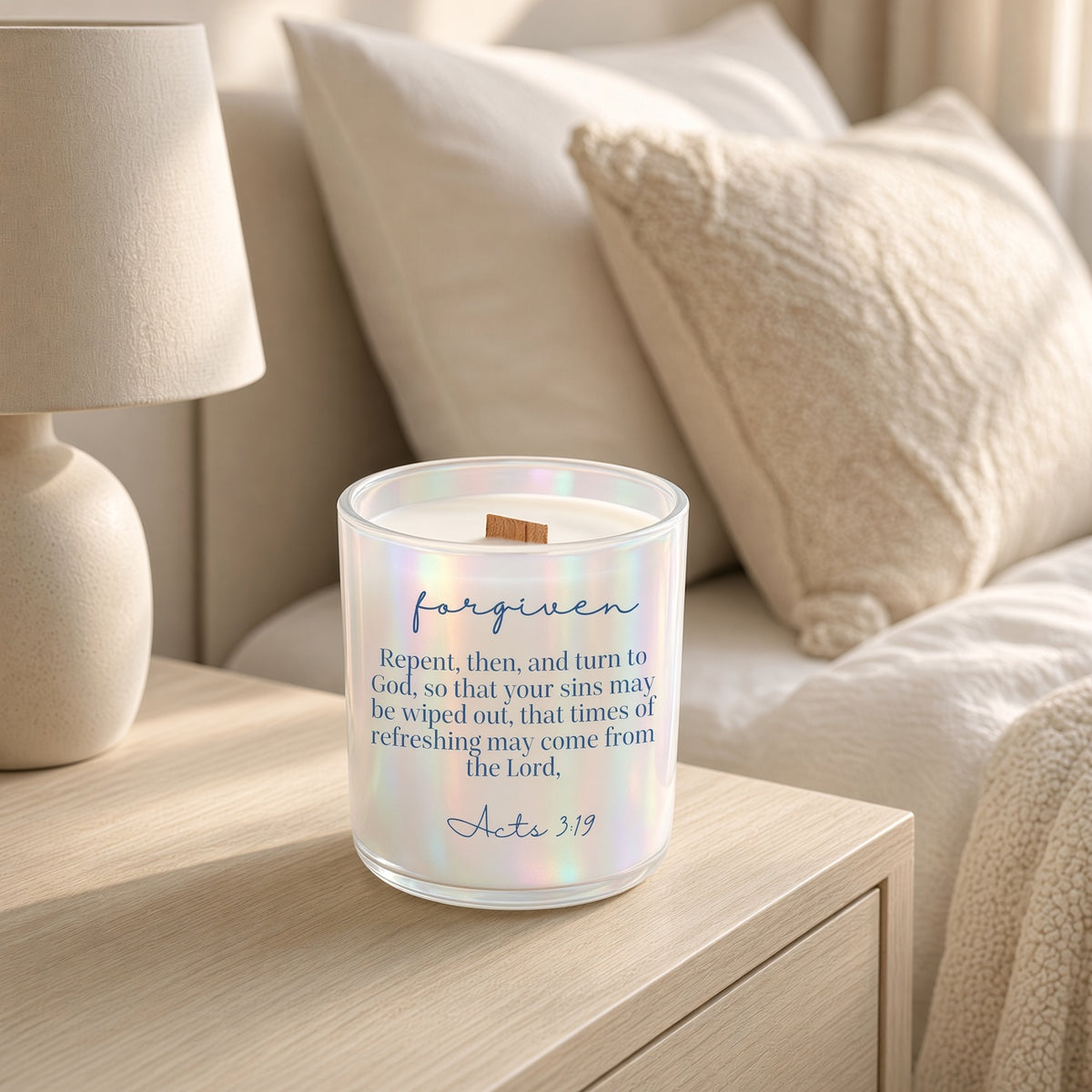 Forgiven 14oz Soy Wax Candle *smells like tonka and amaretto*