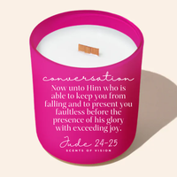 Conversation 14oz Soy Wax Candle *smells like daffodils and honey dew*