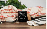 Believe John 4:4 14 oz Coconut Soy Wax Candle Mahogany Apple