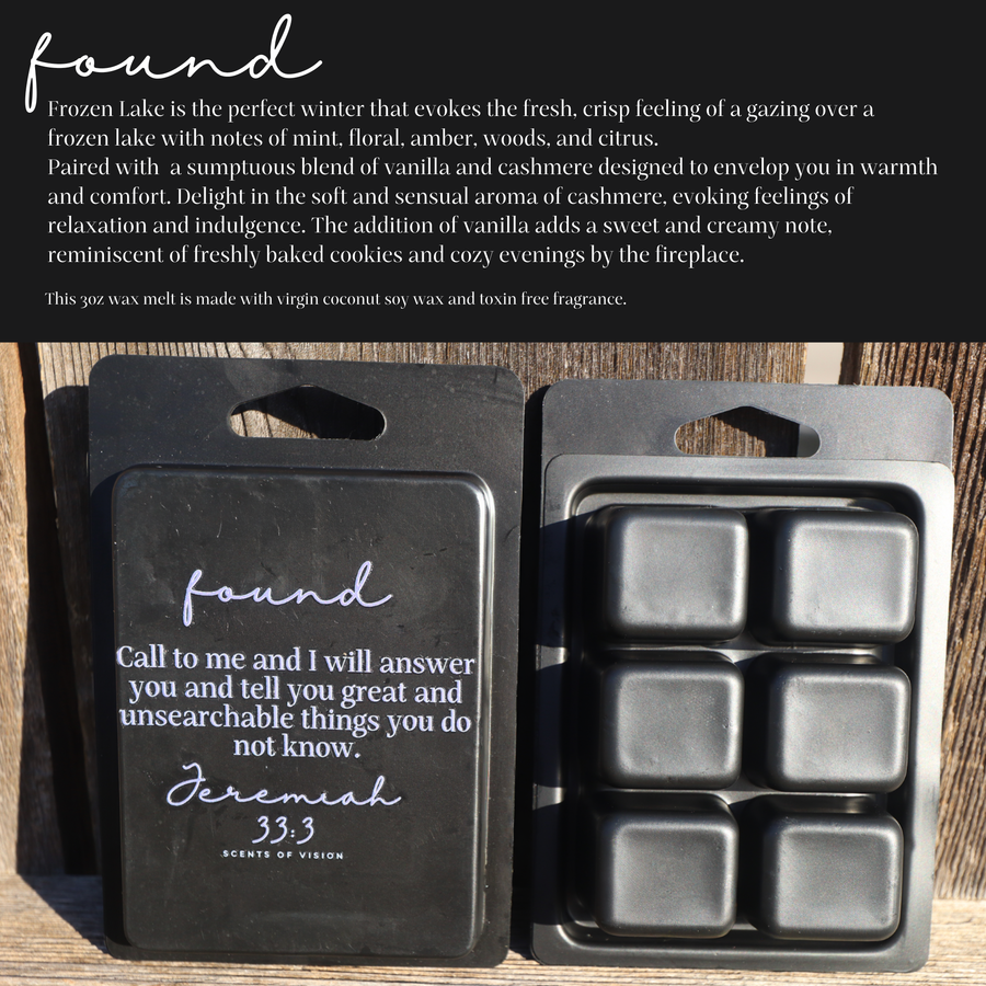 Found 3oz Luxury Wax Melt Cashmere Vanilla and Frozen Lake