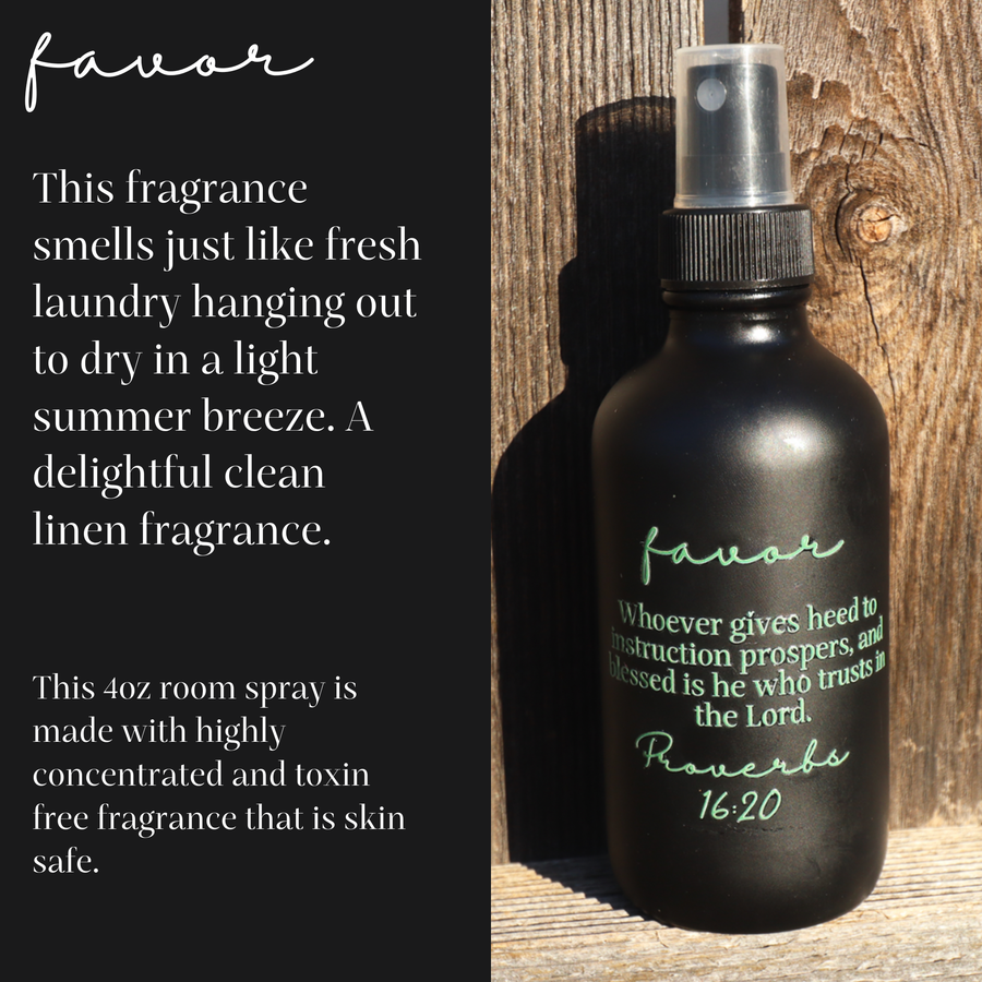Favor Clean Laundry 4oz Room Spray