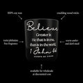 Believe 14oz Candle *smells like warm amber and dark musk*