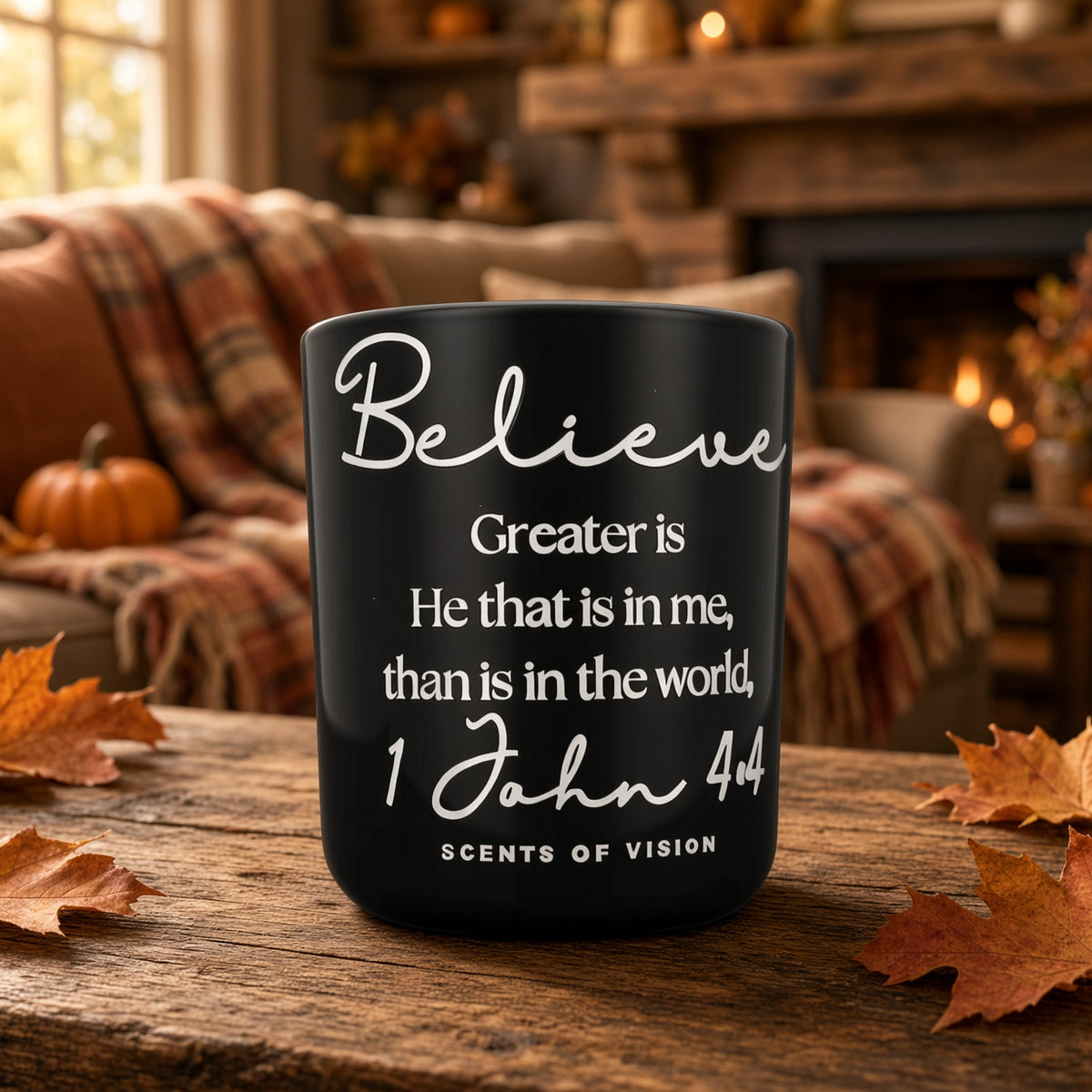 Believe 14oz Candle *smells like warm amber and dark musk*