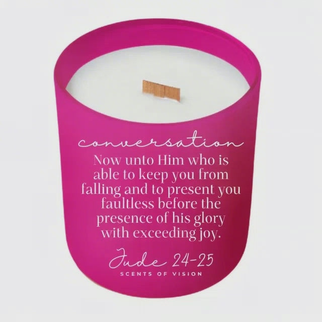 Conversation 14oz Soy Wax Candle *smells like daffodils and honey dew*