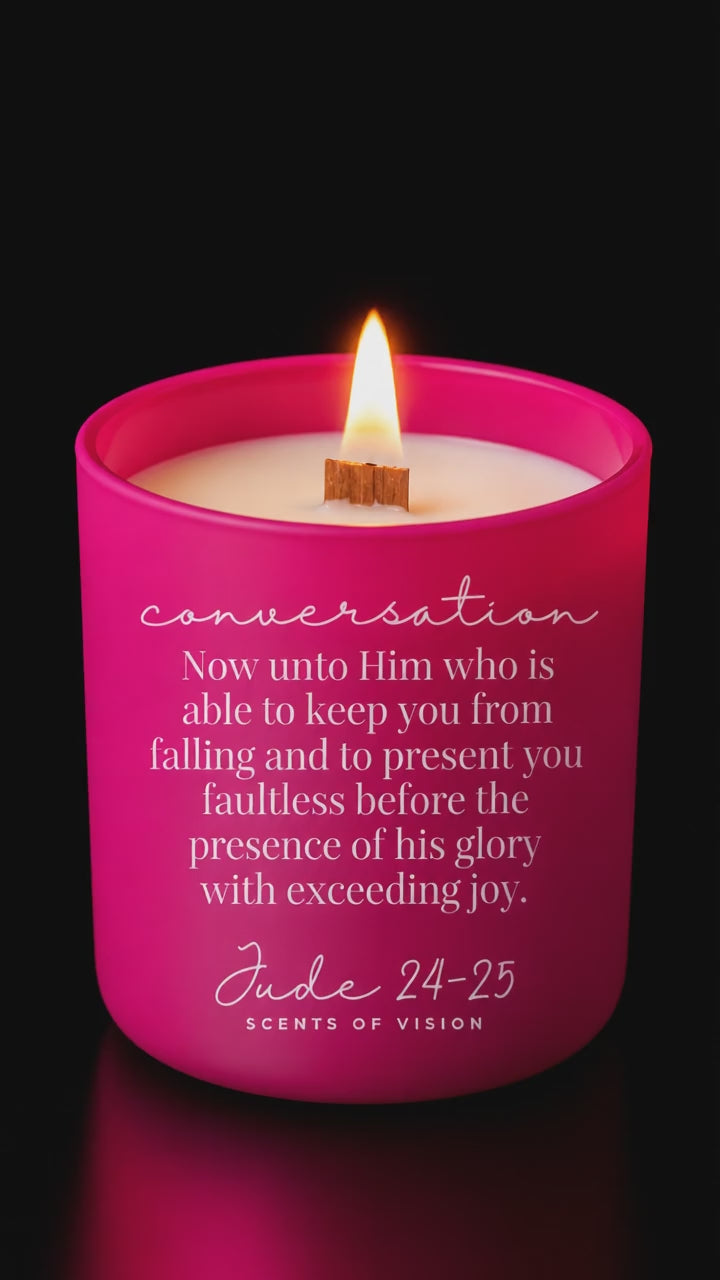 Conversation 14oz Soy Wax Candle *smells like daffodils and honey dew*