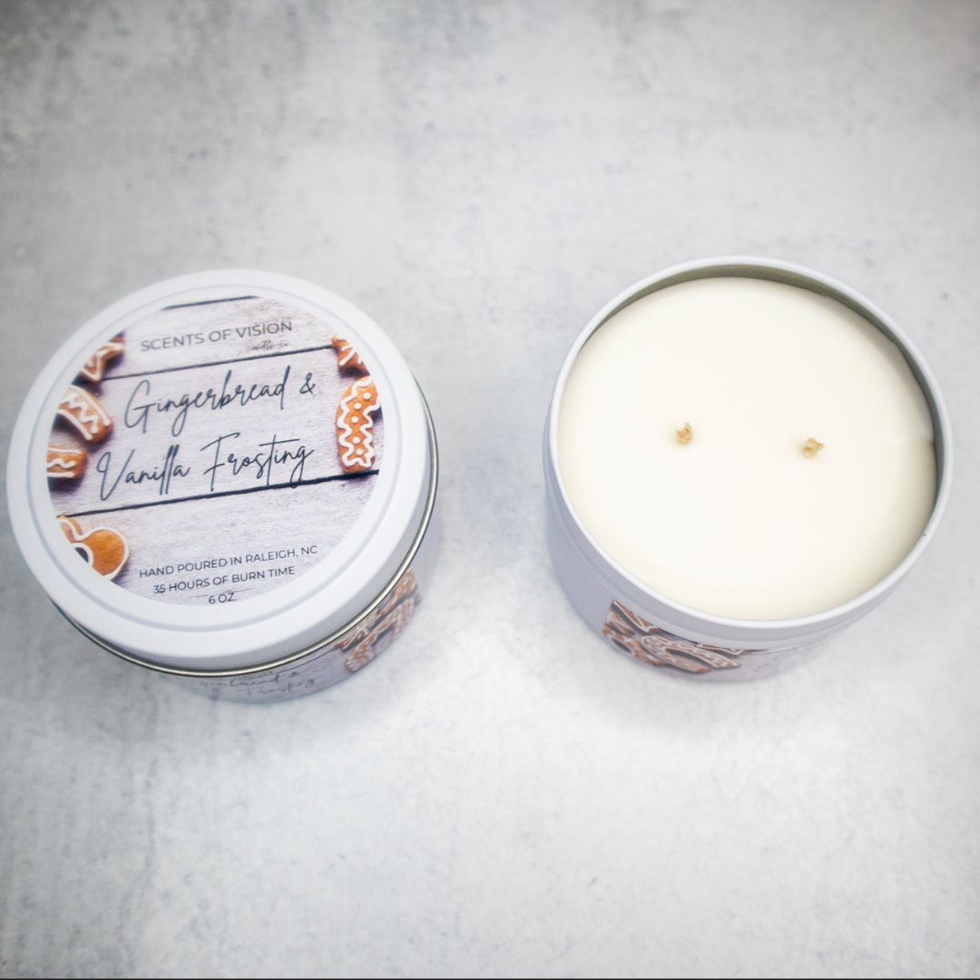 Gingerbread & Vanilla Frosting 8 oz Candle