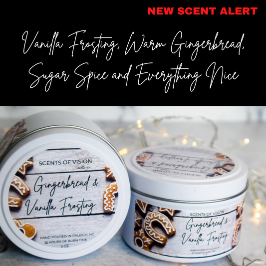 Gingerbread & Vanilla Frosting 8 oz Candle